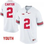 Youth NCAA Ohio State Buckeyes Cris Carter #2 College Stitched Authentic Nike White Football Jersey XX20I45HL